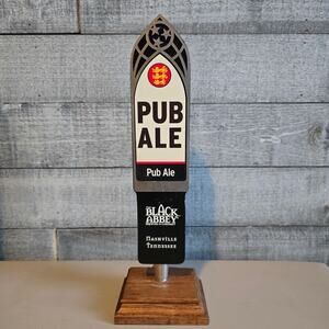 Black Abbey Brewing Beer Tap Handle Double Sided Bock Krampus Nacht Pub Ale